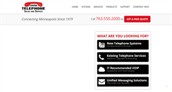 Desktop Screenshot of centraltelephone.com