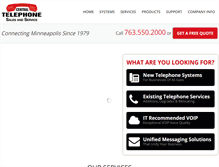 Tablet Screenshot of centraltelephone.com